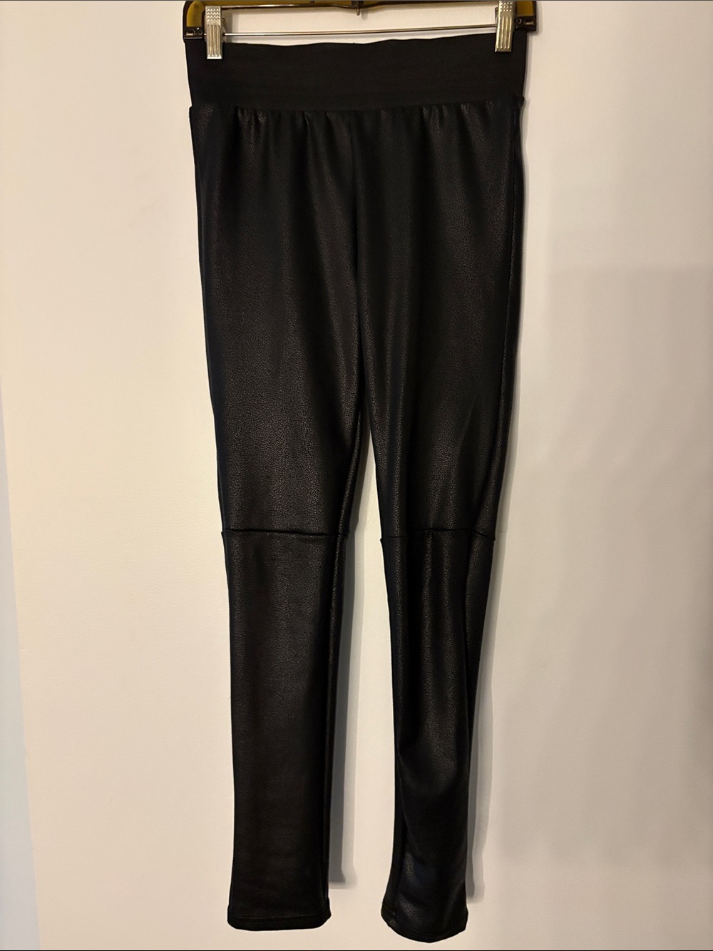 INC International Concepts Black Faux-Leather Leggings